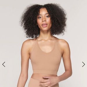 Icon Seamless T-Back Sports Bra s/xs camel